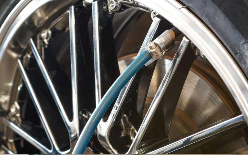 Tires filled with nitrogen